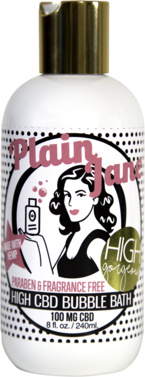 Hemp Gorgeous Plain Jane CBD Bubble Bath - 100mg Bubblebath | CBDPhilly.com