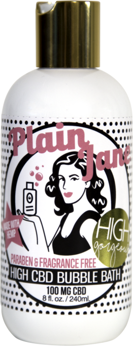 Hemp Gorgeous Plain Jane CBD Bubble Bath - 100mg Bubblebath | CBDPhilly.com