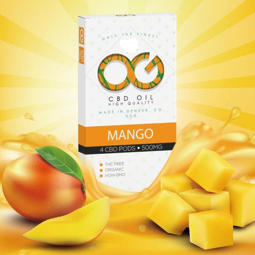 OG Laboratories Mango 500mg Juul pod 4-pack