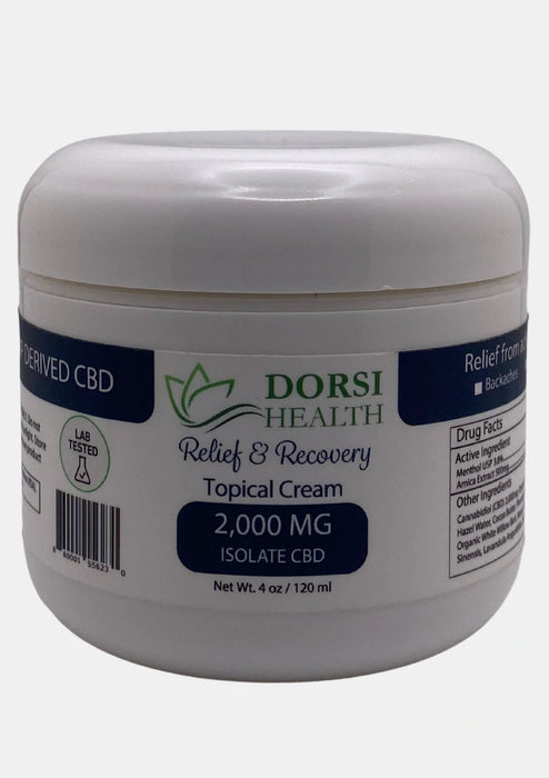 DORSI HEALTH 2000 MG EXTRA STRENGTH RELIEF & RECOVERY TOPICAL CREAM