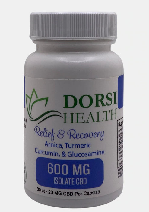 DORSI HEALTH 600 MG RELIEF & RECOVERY CAPSULES