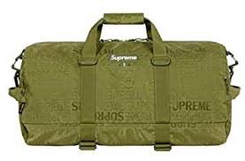 SUPREME army green duffle bag
