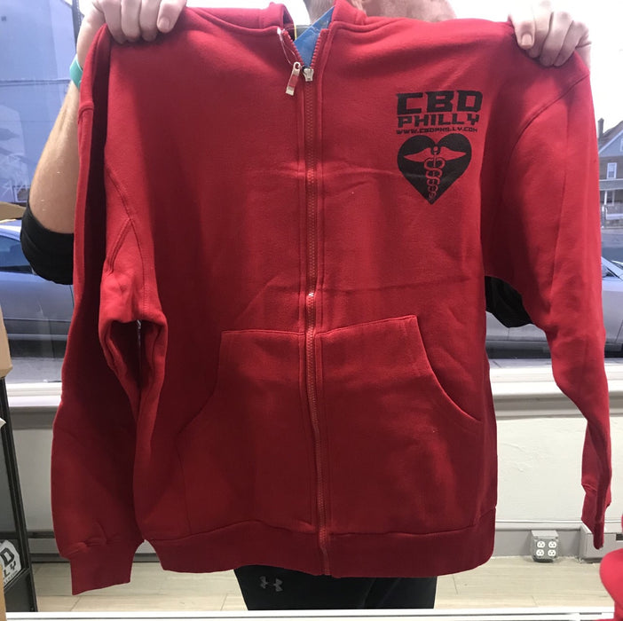 CBD Philly Red Zip-Up Jackets